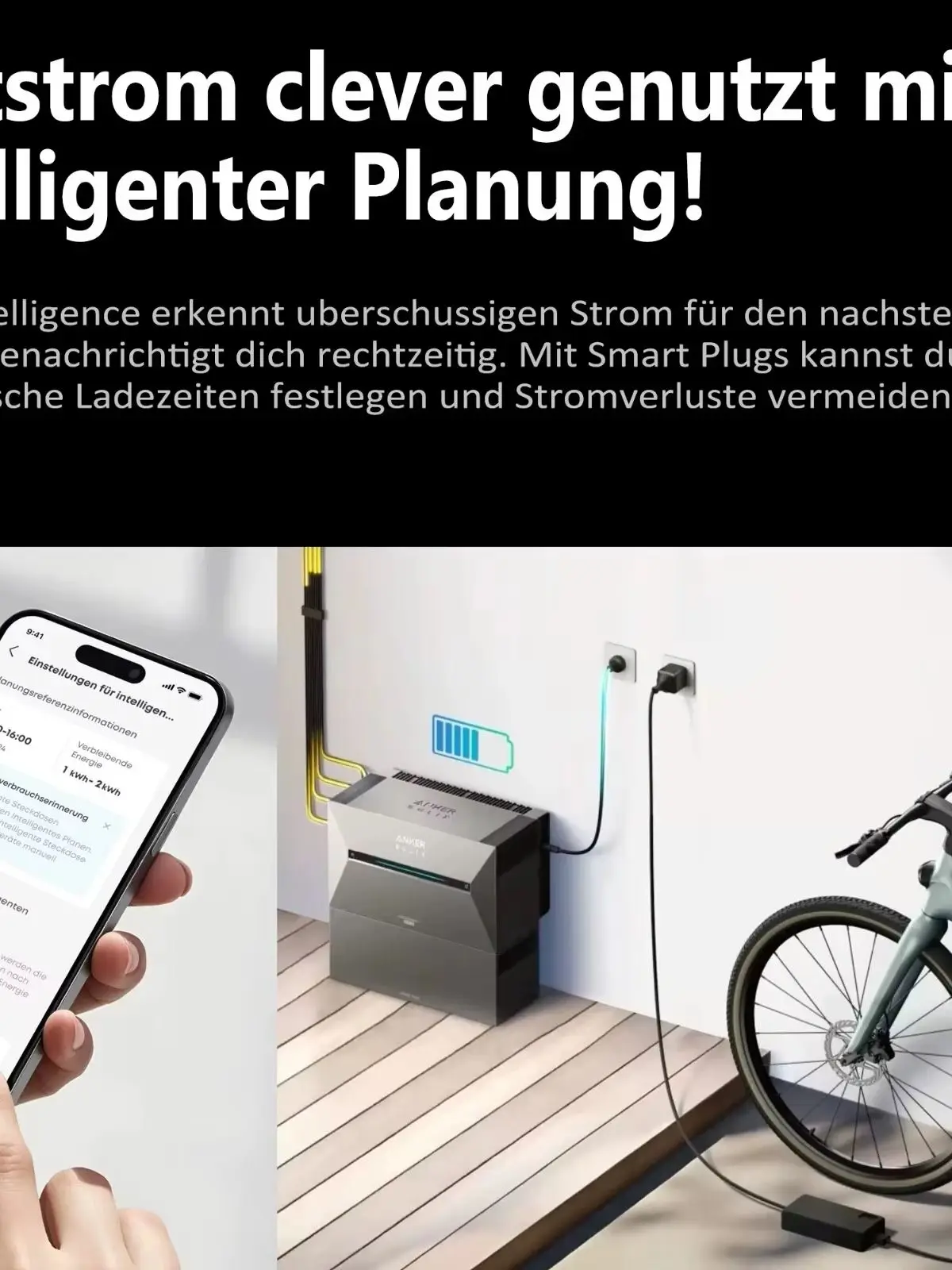 F1 Anker SOLIX E2700 3 Pro 2,7kWh + Solarpanel 4x500W Solarmodule + Smart Meter