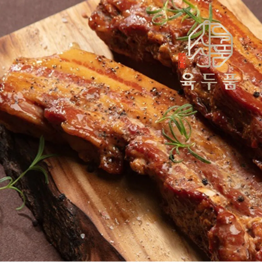 Nuevo [nutmoscada] woodland smoked Kyeon barbecue first pork belly 700g (paquete de 350g x 2) ~