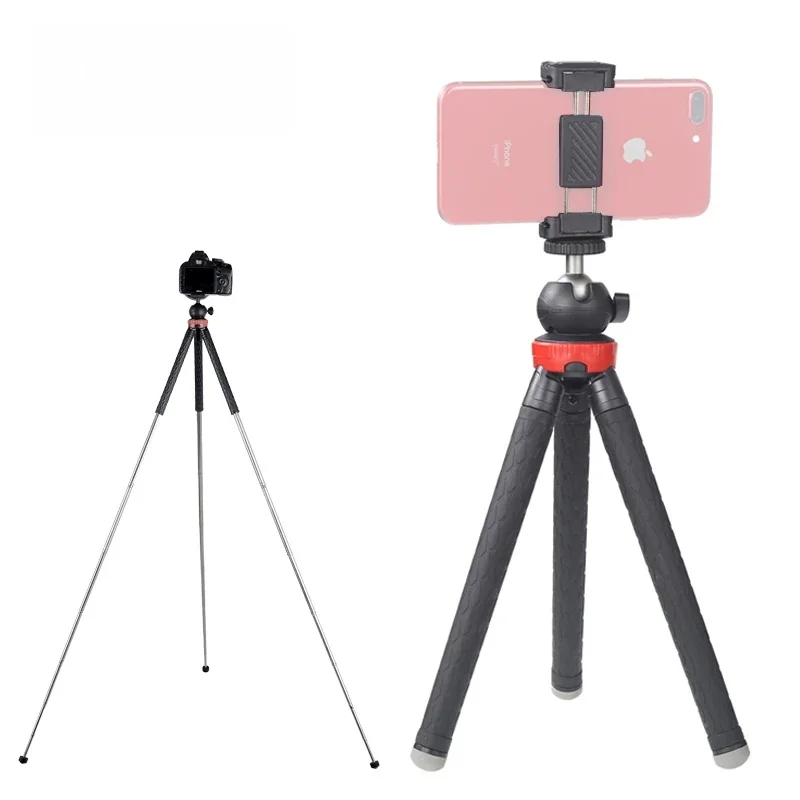 XILETU XS-110 Przenośny Statyw Podróżny Zewnętrzny Statyw do Selfie z Pilotem Bluetooth do Lustrzanek Cyfrowych, GoPro i Smartfonów — zdjęcie produktu 7
