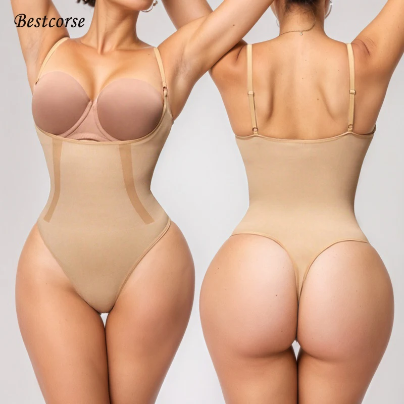 

XS Seamless Shapewear Tummy Control Corset Shaping Slimming Bodysuit For Women Abdominal Belly Stomach Slimmer Thong Body Shaper