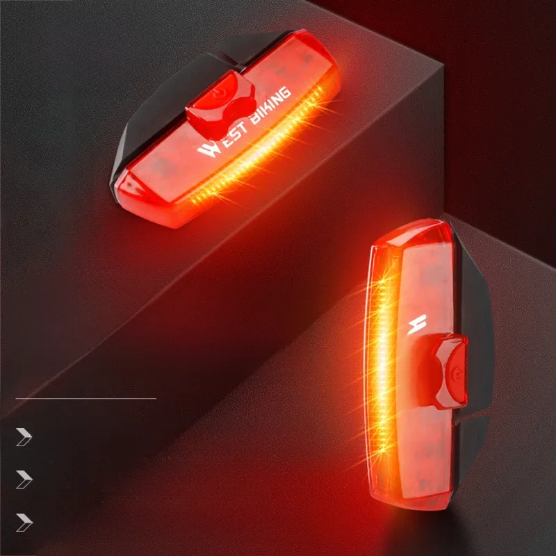 AliExpress West Biking WEST BIKING Bicycle Rear Light 100Lumen USB Rechargeable Brake Sensing COB Lamp MTB Road Bike