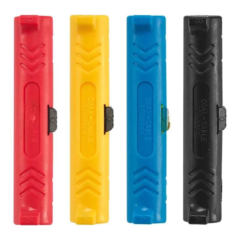 Stylo dénudeur de fil électrique, câble Coaxial rotatif, coupe-fil, outil de dénudage de câble Audio-vidéo, poignée ronde, levier à ressort