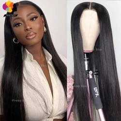 Peruvian Straight 13x6 Lace Frontal Human Hair Wigs for Women 13x4 Transparent Lace Frontal Wig 180% Human Hair Lace Front Wigs