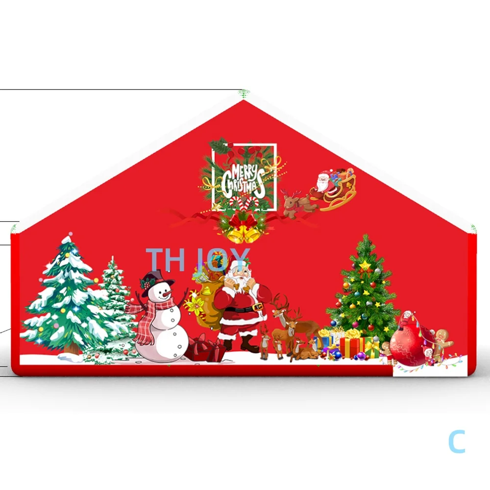 Giochi di labirinto gonfiabili di Natale del castello Giochi di puzzle di labirinto gonfiabili con stampa completa in vendita