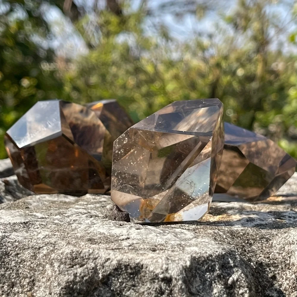 1pc Smoky Quartz Crystal Freeform, Irregular Shape, Elegant Home Decor, Meditation, Gifts, Jewelry Making, Meditation Accessory