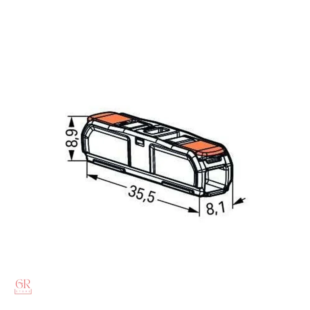 Wago 221-2411 In-Arm Line Splice Connector 60 pcs