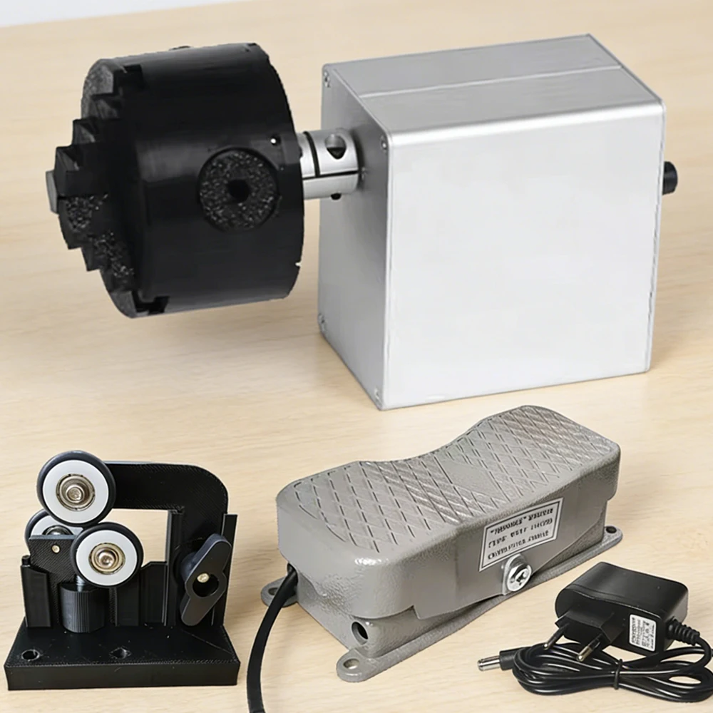 Fishing Rod Winding Machine Portable DIY Fishing Rod Epoxy Resin Rotating Gluing Fishing Rod Building Elctric-Drive Machine