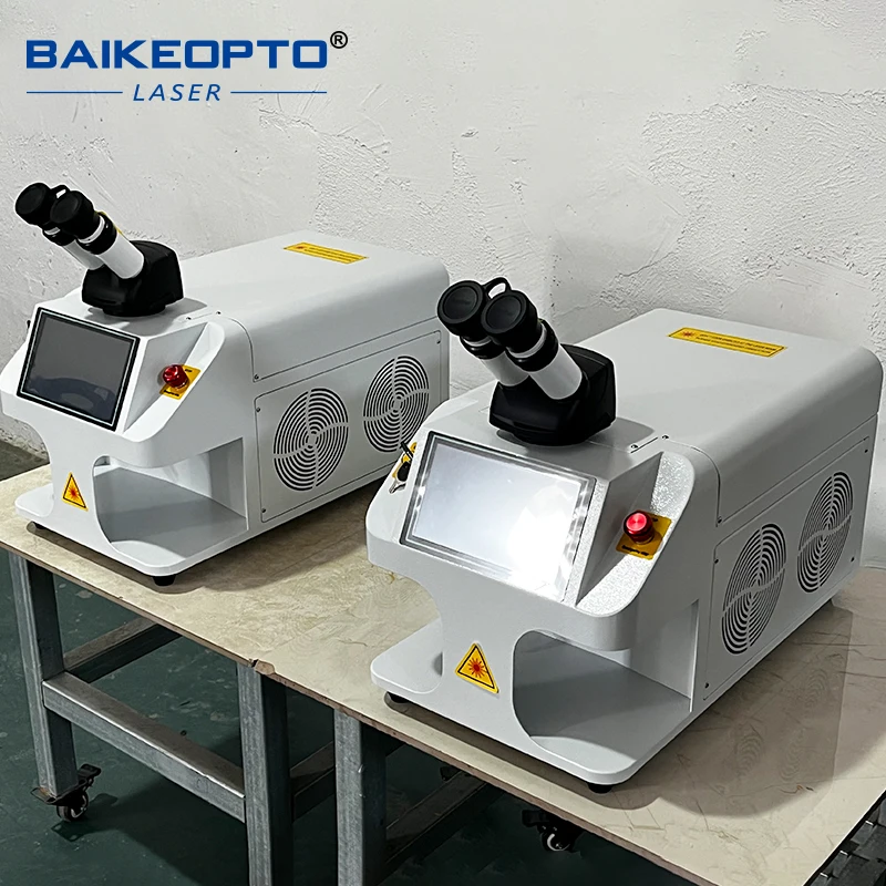 BAIKEOPTO BK‑JW200B 200W Jewellery Laser Spot Welding Machine for Gold Ring Necklace Bracelet Repair
