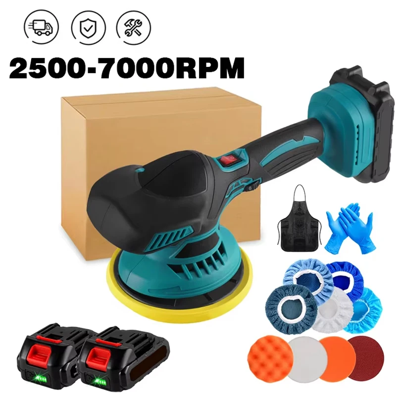 Polisseuse de voiture sans fil pour batterie Makita, machine de polissage de voiture sans fil, 6 vitesses, outils électriques à puissance réglable