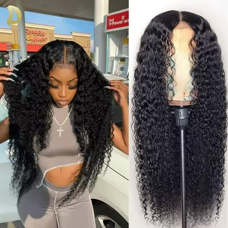 

13x4 13x6 Water Wave Curly Human Hair Wig 42 Inch Lace Front Wig Human Hair Deep Wave Frontal Wig Hd Lace Wigs On Clearance Sale