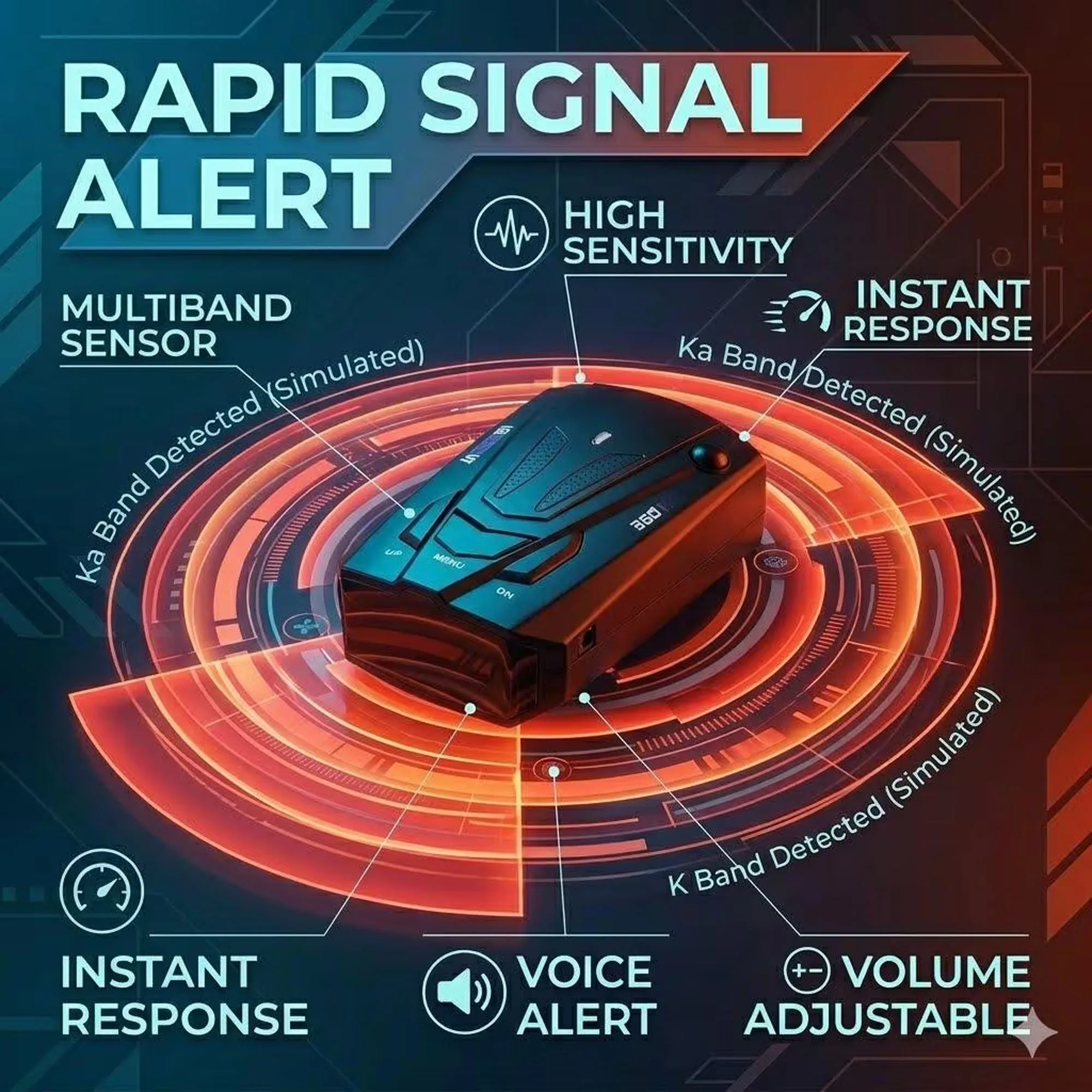 Car Speedometer GPS Speed Meter, Digital Vehicle Speed Display, Portable HUD Head Up Display with Real-Time Driving Speed Monitor