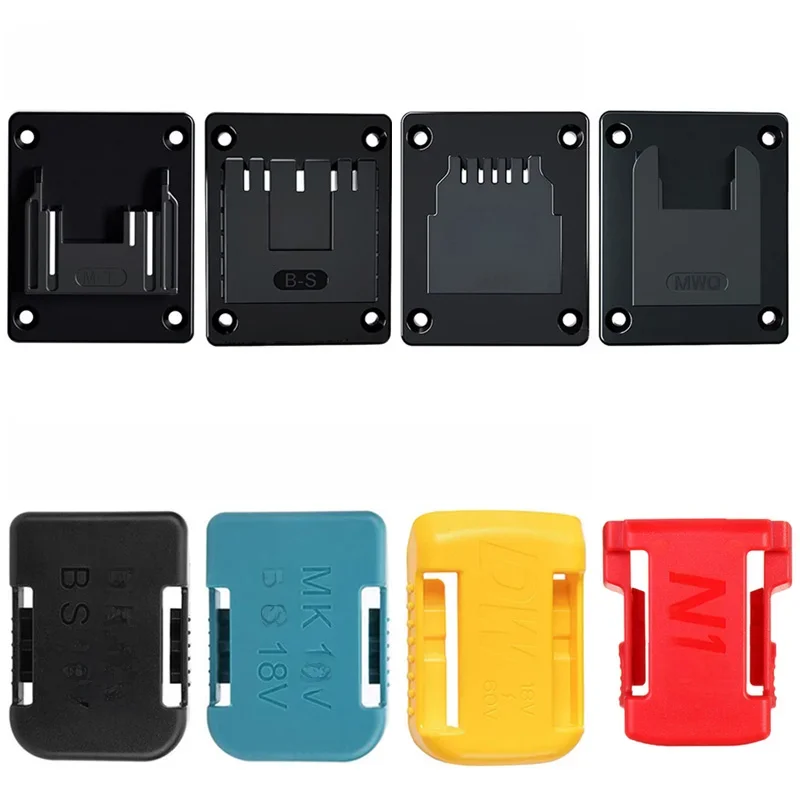 Support de stockage de batterie T1 pour Makita, Bosch, Dewalt, Milwaukee, outil de montage mural de batterie 18V, prompt ket, 1PC