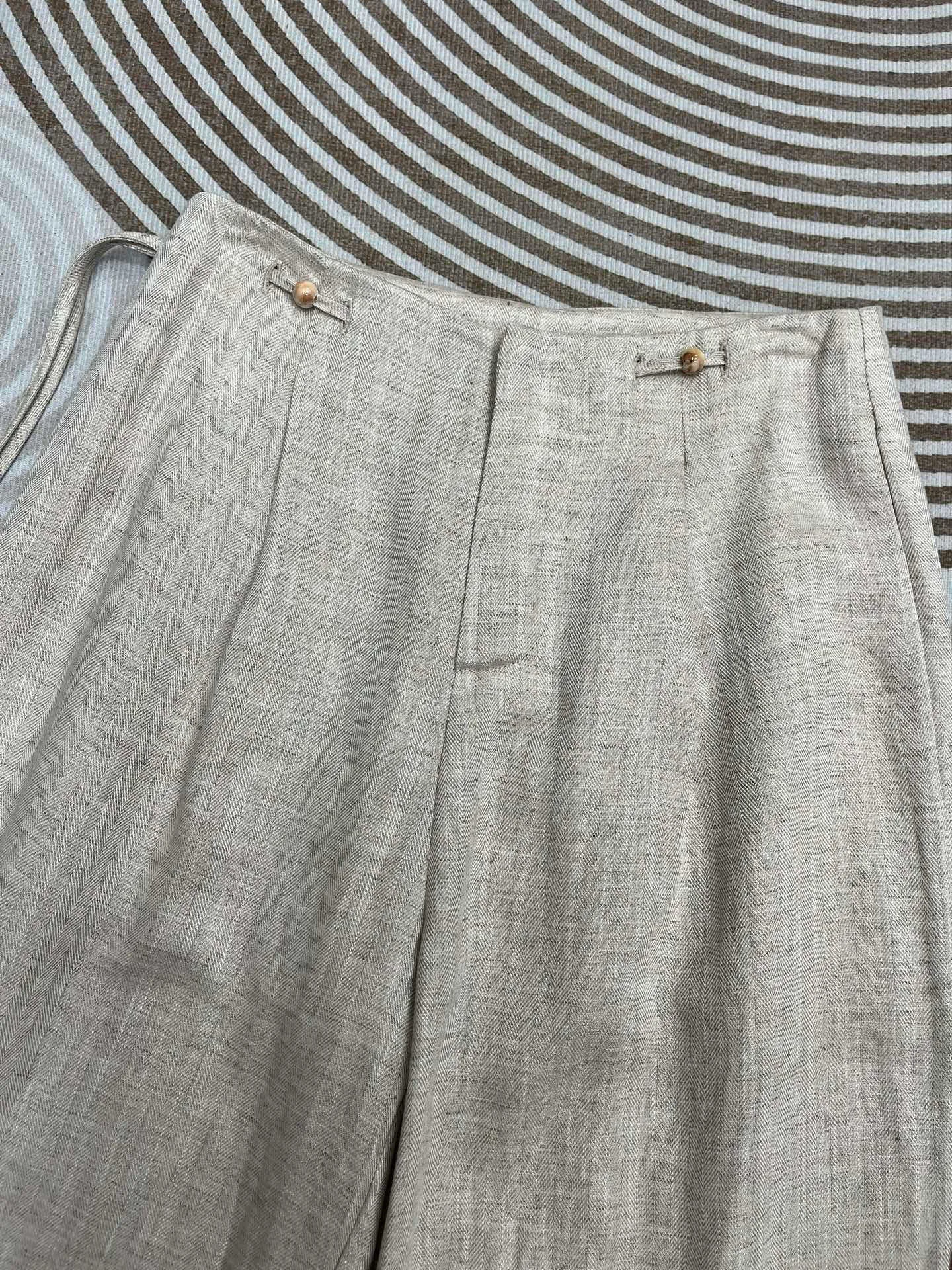 Summer casual women's loose linen lyocell summer pants
