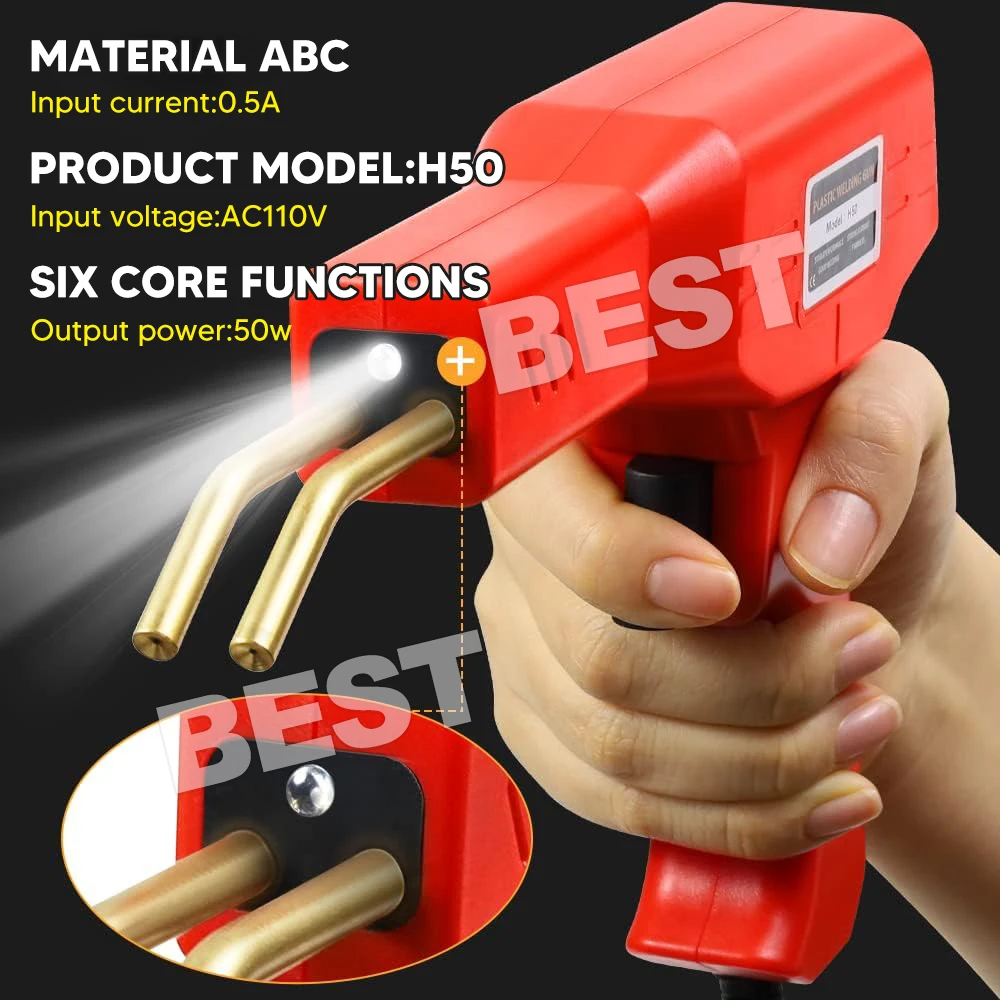 Handy Plastic Welder Garage Tool Bumper Crack Repair Welding Machine Staple Set - 5