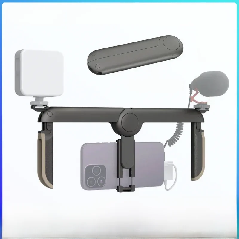 SmallRig Fold P20 Mobile Pocket Video Rig, 65-80mm de largura com capas, W Cold Shoe, iPhone 15, 14
