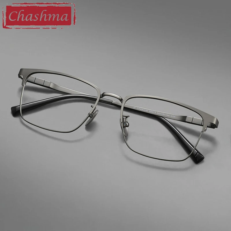 Chashma Prescription Glasses Elegant Men Fashion Titanium Eyeglasses Frames for Recipe Progressive Lenses Eyewear Spectacles