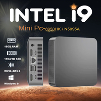 2025 NEW Intel Core i9 8950HK Celeron N5095A Windows 11 UHD Graphics Mini PC 16GB LPDDR4 1/2TB M.2 SSD WiFi 6+BT5.2 Desktop PC
