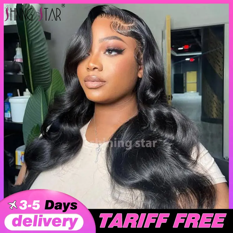 

13X6 Body Wave Lace Front Wig Human Hair Natural Color 13X4 Lace Front Wig Pre Plucked Brazilian 30 34 Inch Hd Lace Frontal Wigs