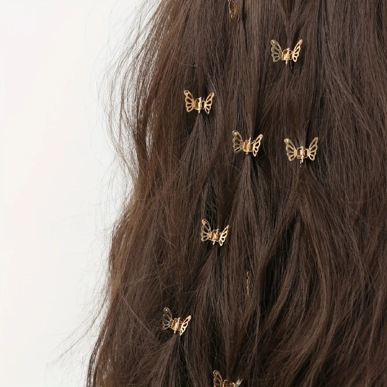 Mini pince à cheveux ajourée au Design papillon, 10 pièces, frange rétro, Clip fixe, décoration, préhension des cheveux pour femmes et filles