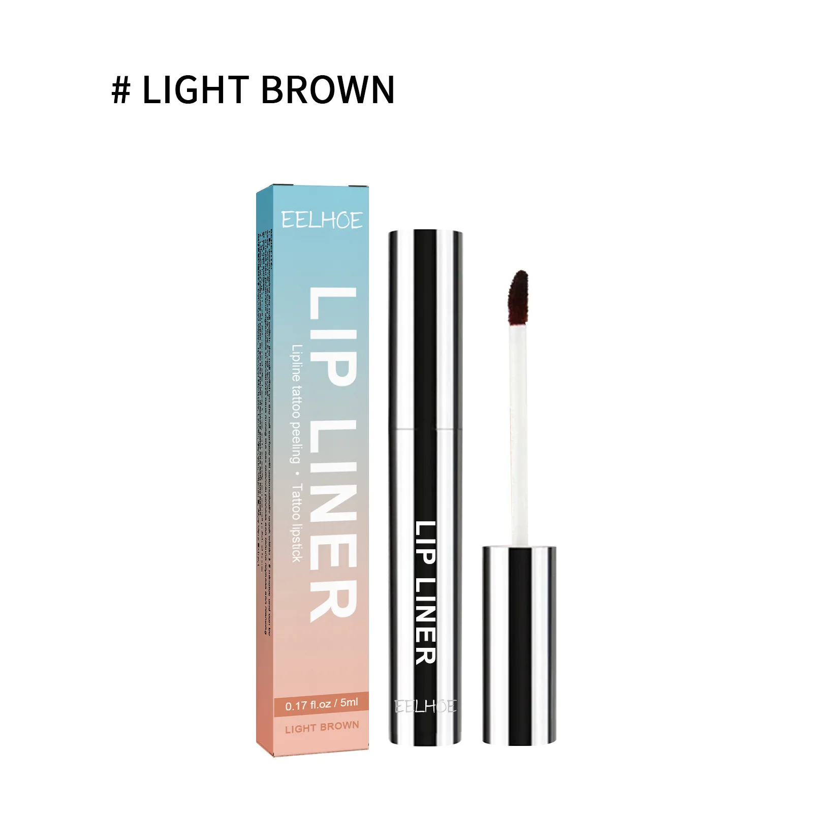 EELHOE-Peel Off Lip Liner Lipgloss, De Longa Duração, À Prova D' Água Plump Stick, Marcador de Mancha, Lip Liner Líquido, Lápis De Maquiagem