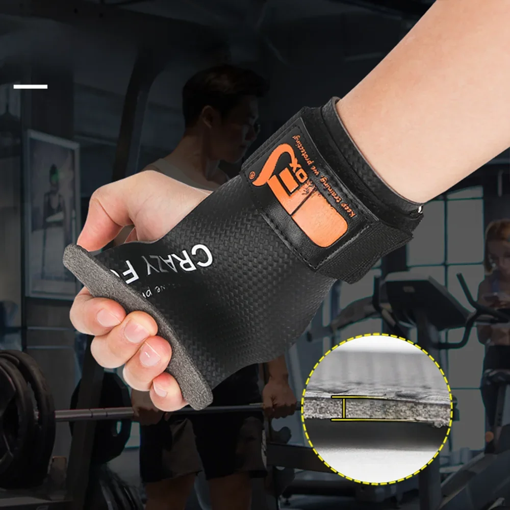 Gant de levage de poignée d'haltérophilie Guantes Guantes Para Entrenar Gym p Dapatтки для Biyaдтяги anneau Luva Musculação Calleras