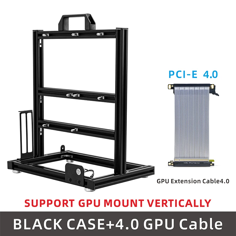 METALFISH BlockCase Aluminum Open Frame Case Support ATX/M-ATX Mainboard GPU Mount Horizontally 240 Water Cooler Gaming Cabinet image 3