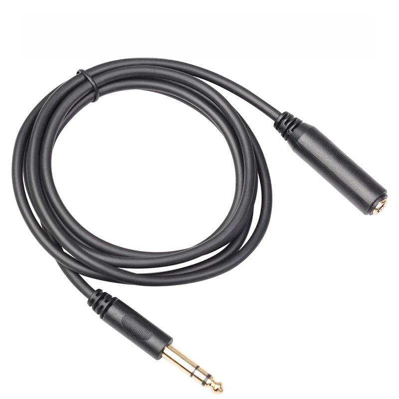 1.8M 3M 4.5M 6M Stereo 1/4 cala TRS 6.35mm męski na żeński przedłużacz audio do wzmacniacza gitarowego monitory słuchawki — zdjęcie produktu 7