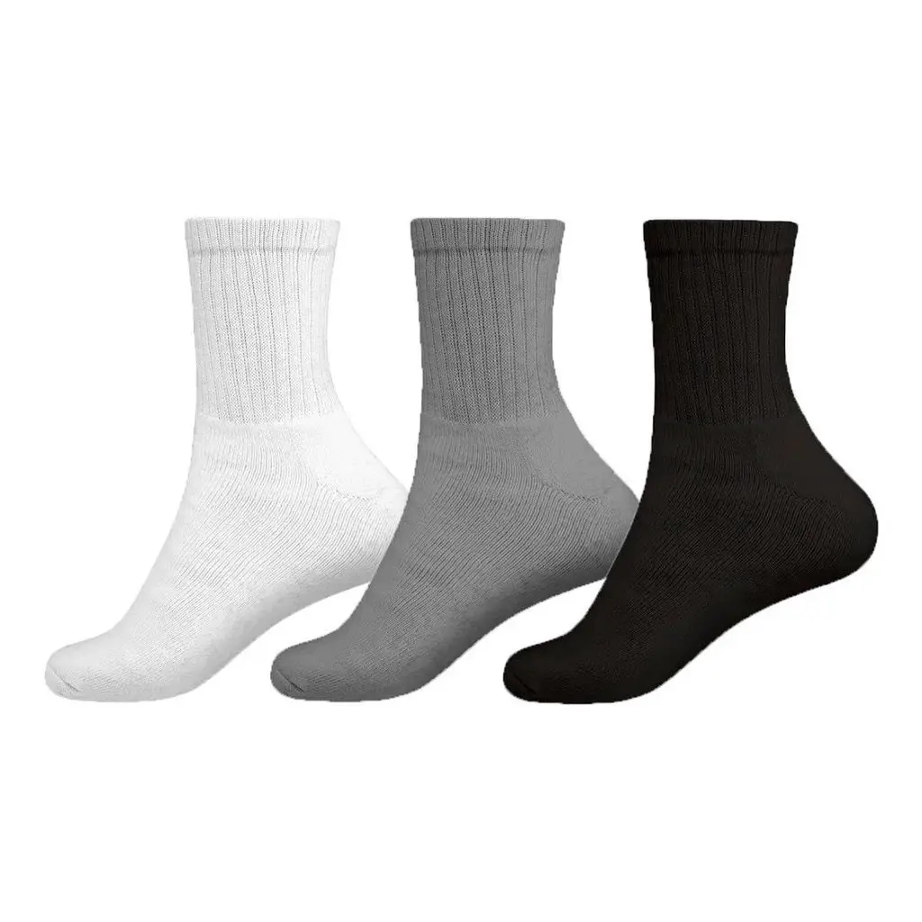 Meias Masculina Kit 12 Pares Cano Alto Longo Sport Algodão