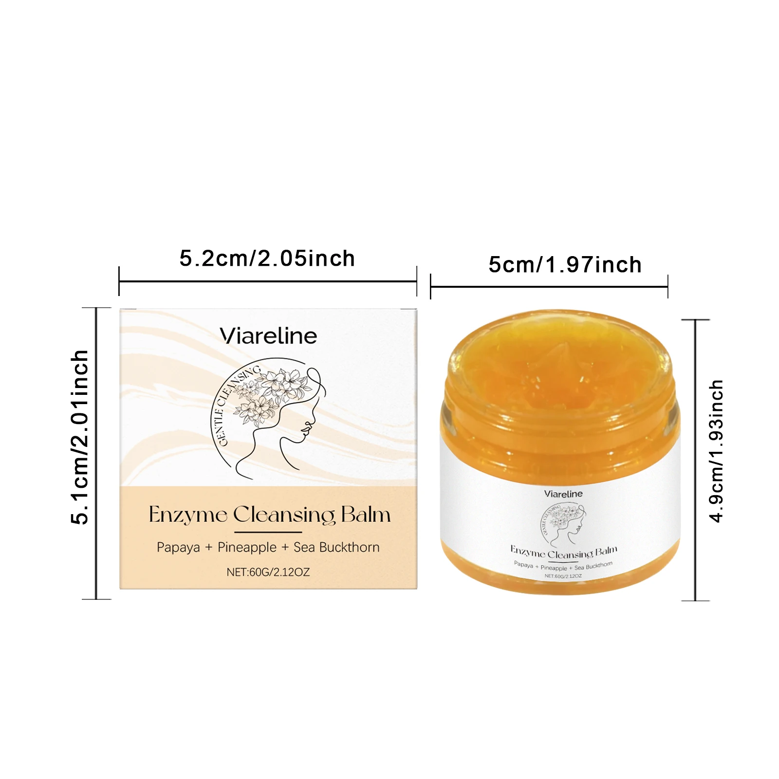 Actieve Enzym Make-up Verwijder Crème Reiniging Porie Vuil Ontbinden Make-up Geen Strakke Hydraterende Anti-oxidant Gezichtsmake-up Remover