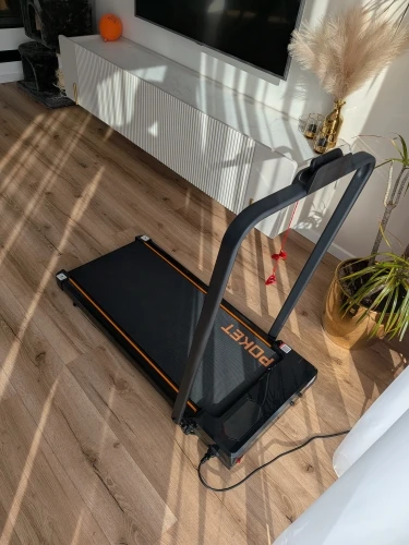 RAMYPOKET Treadmill For Home Use Foldable With Incline 12% App Control & Three Window LED Display 1-12km/h 150kg Compact Walking Pad photo review