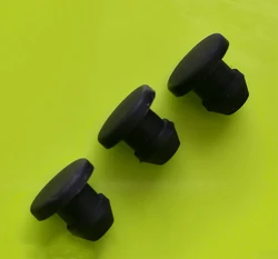Tapas de orificio de goma de silicona negra, 15 piezas, 5mm a 10mm, tipo T, tapa de enchufe, junta a presión, tapas de cierre