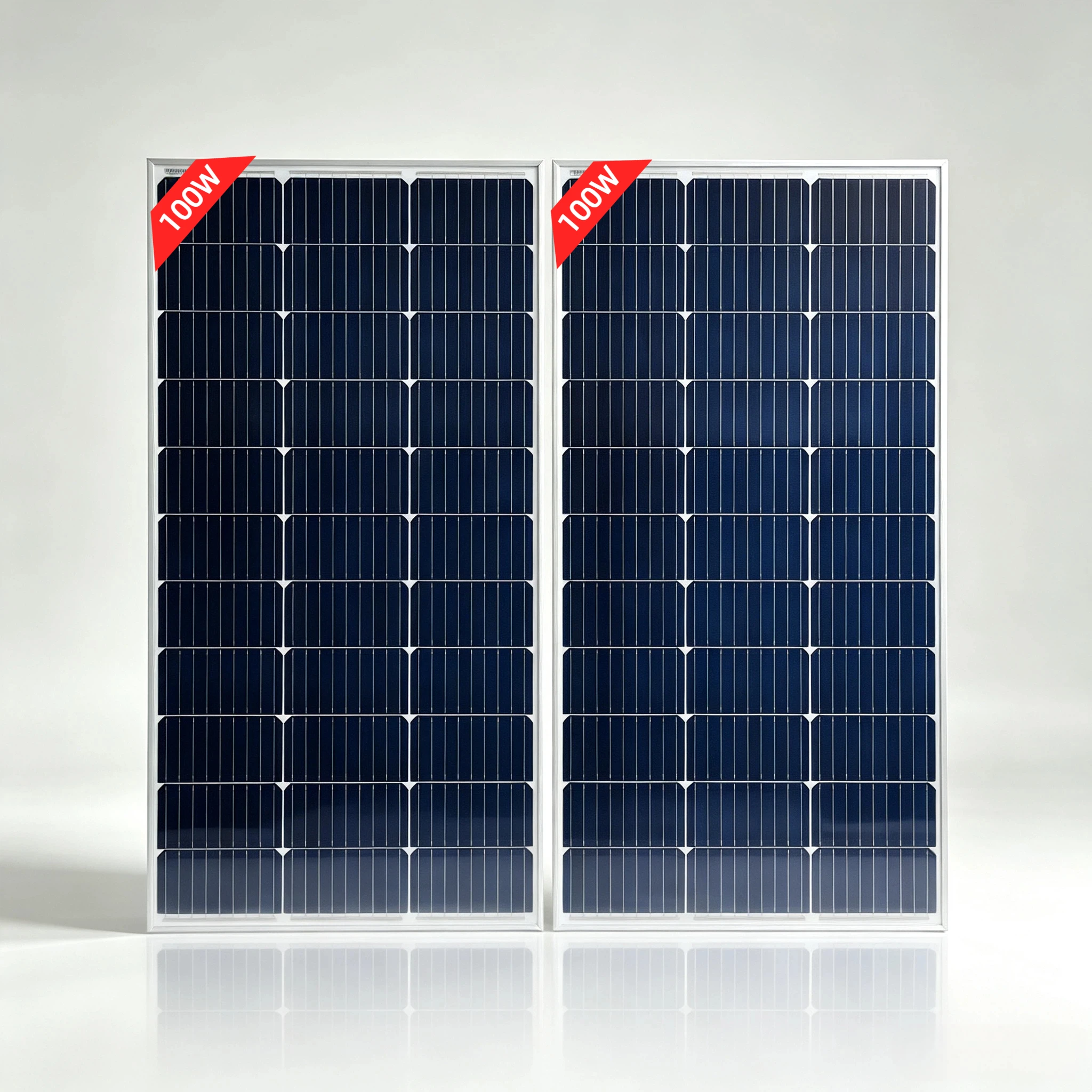 Zestaw 2x100W paneli monokrystalicznych 12V do kampera/łodzi