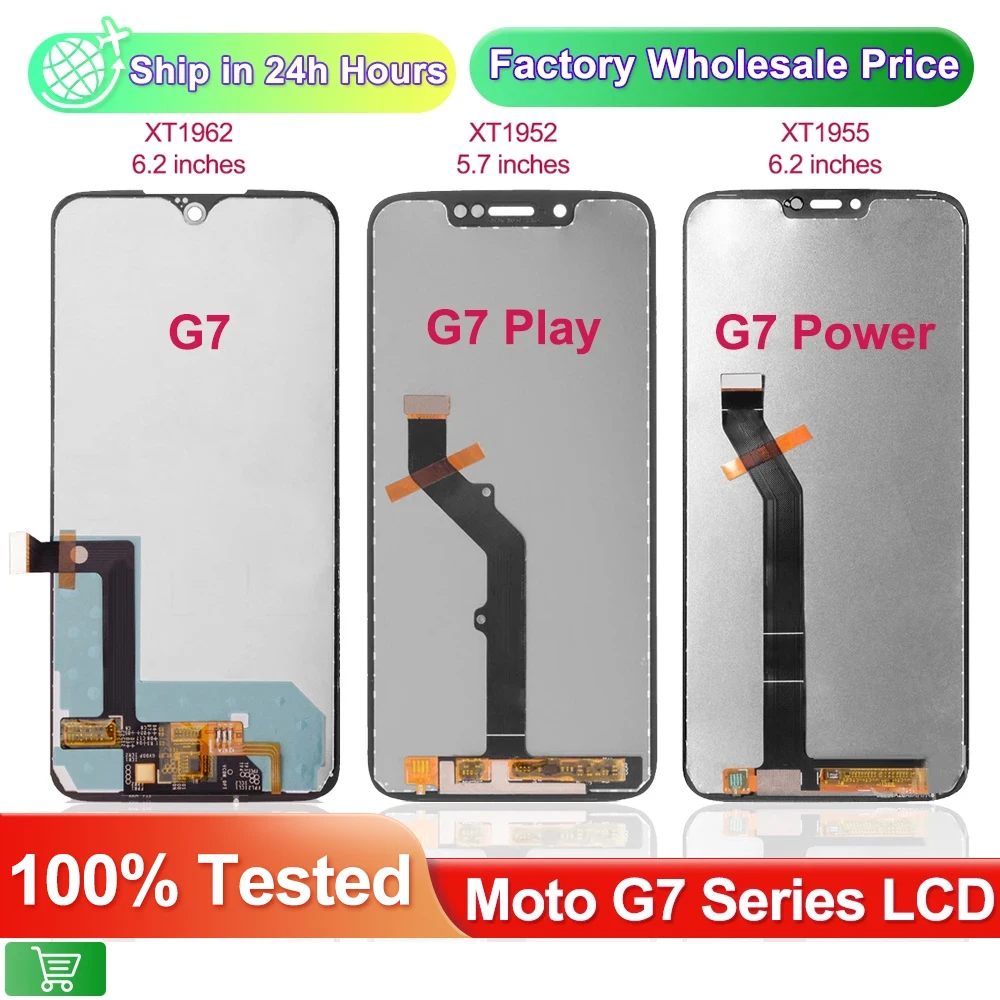 For Motorola Moto G7 Play XT1952-4 Lcd Display Touch Screen Digitizer Assembly Replacement For Moto G7 G7 Plus LCD G7 Power LCD