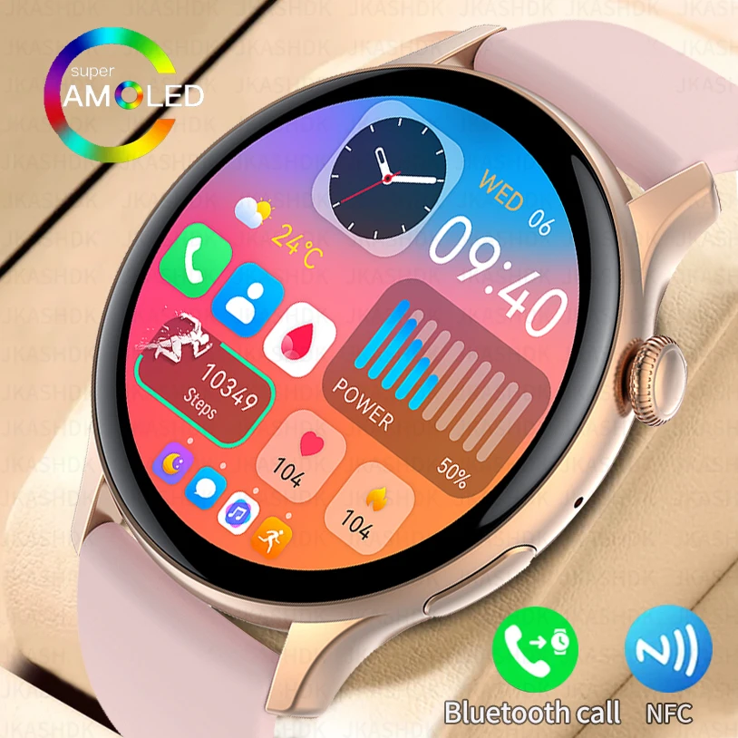 2024 New NFC Smartwatch Women 466*466 AMOLED 1.43