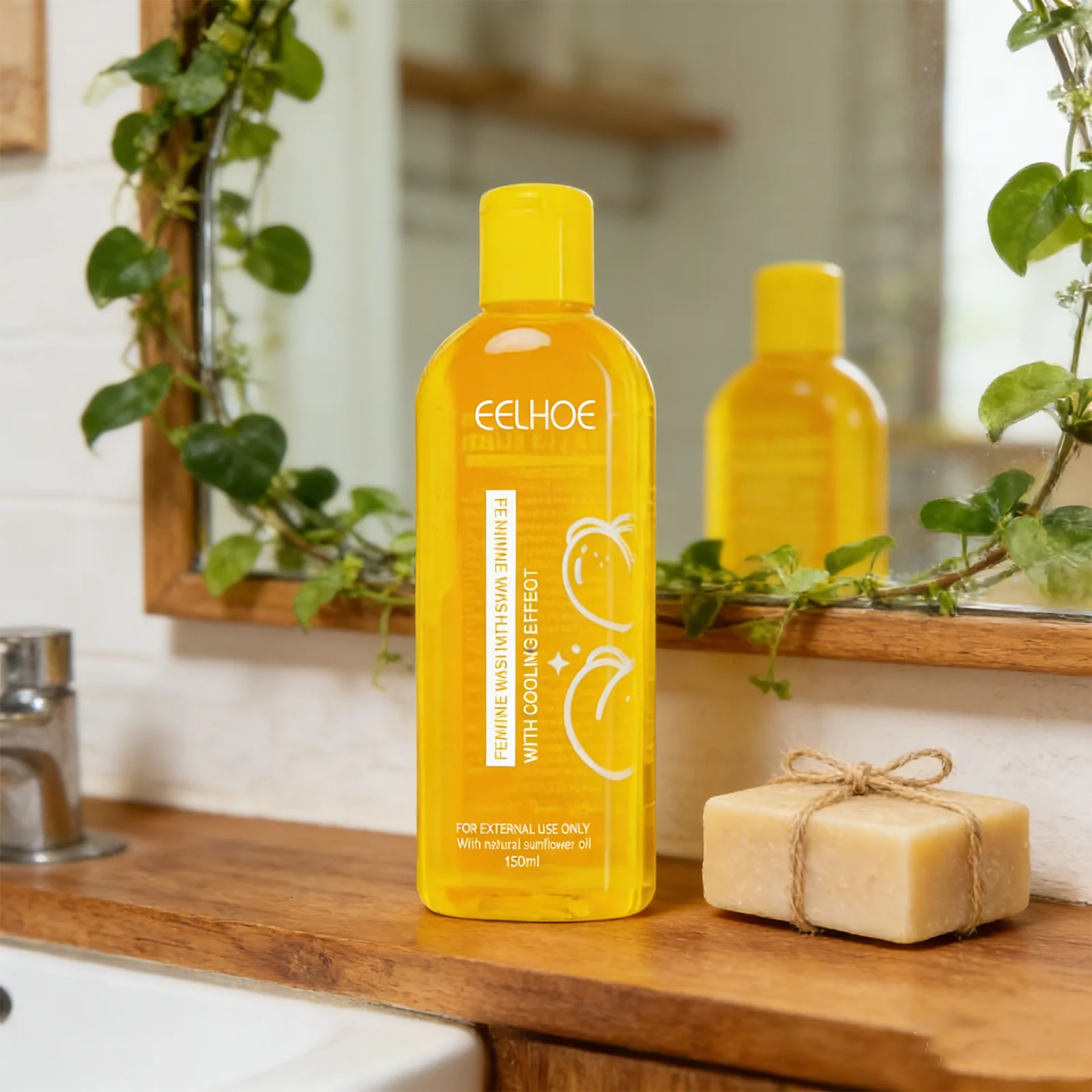 

EELHOE 150 мл Женское средство для интимной гигиены с маслом подсолнечника, нежное очищение, сохранение свежести, комфортное ощущение, укрепление и увлажнение.