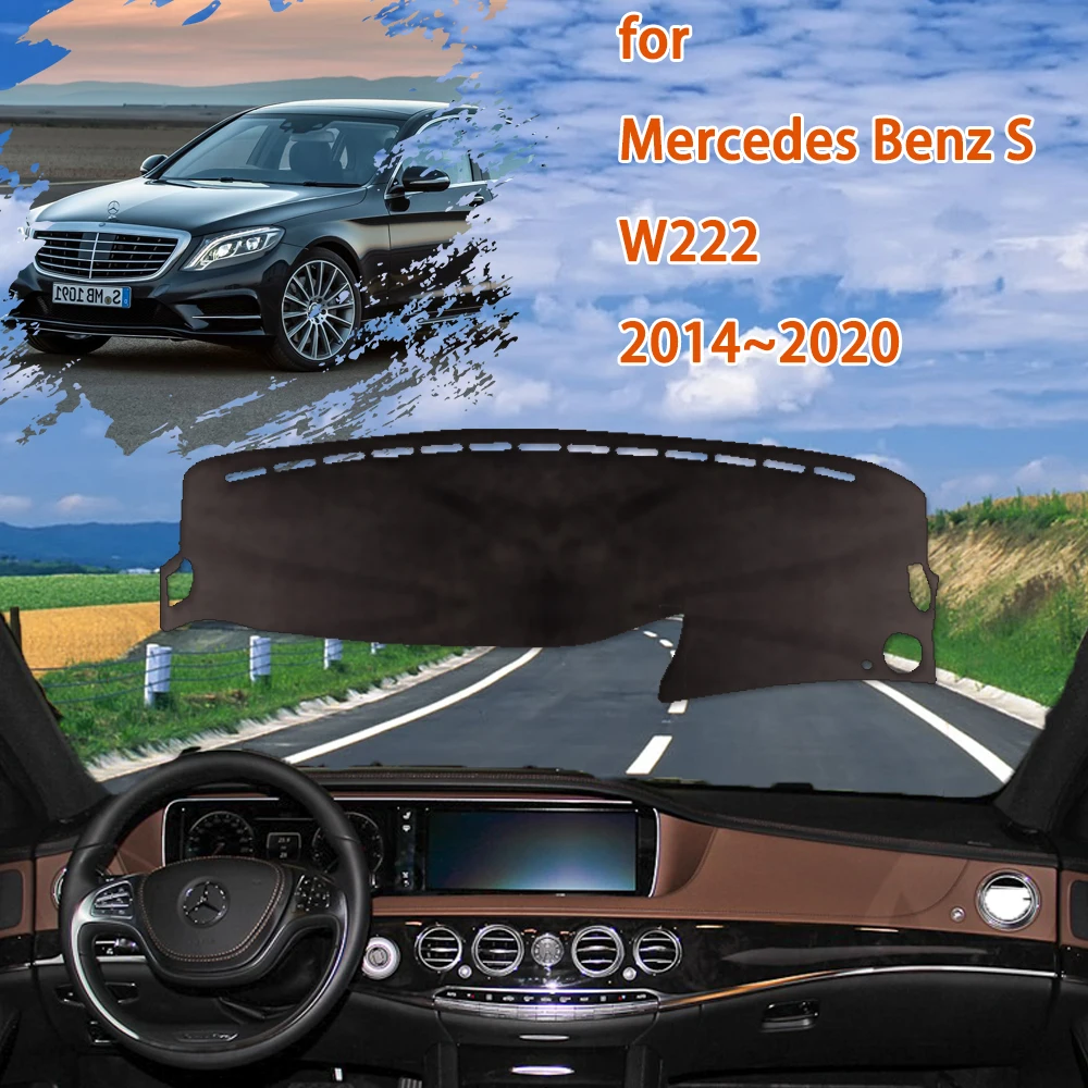 for Mercedes Benz S Class W422 2014~2020 Protect Cape Car Accessories Dashboard Cover Pad Sunshade Dashmat Carpet Anti-dirty Rug