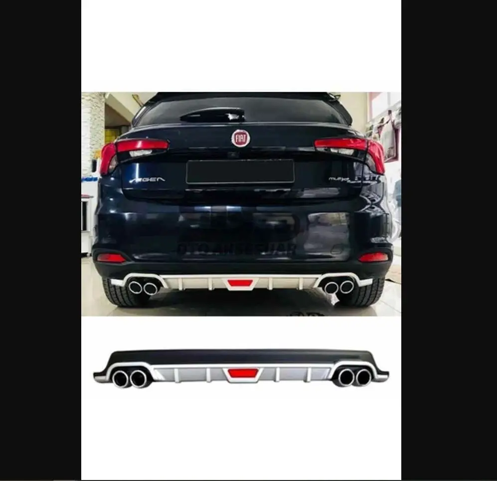 For Fiat Egea Tipo Dodge Rear Diffuser Universal Black Or Gray - Auto  Accessory Stylish Sporty Racer Rocker Chromium Styling