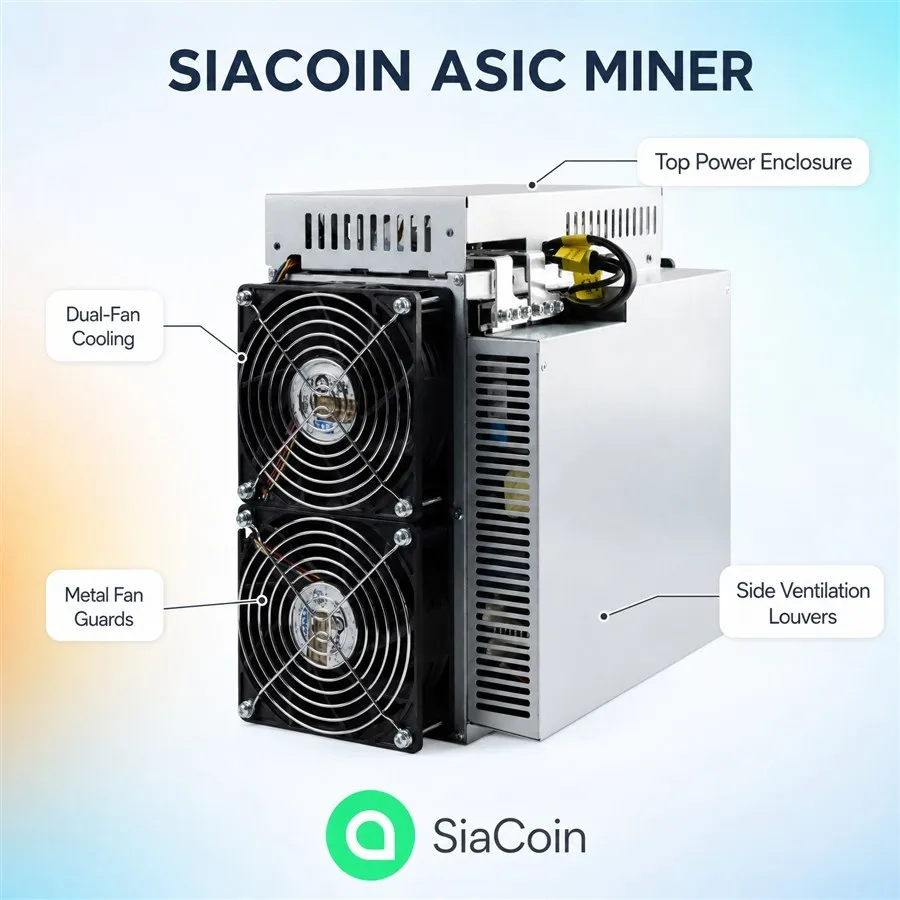 BM S3 19T 3100W SiaCoin ASIC Miner Bitcoin Blake2B-Sia BIP-110 High Hashrate Crypto Mining Machine Wholesale