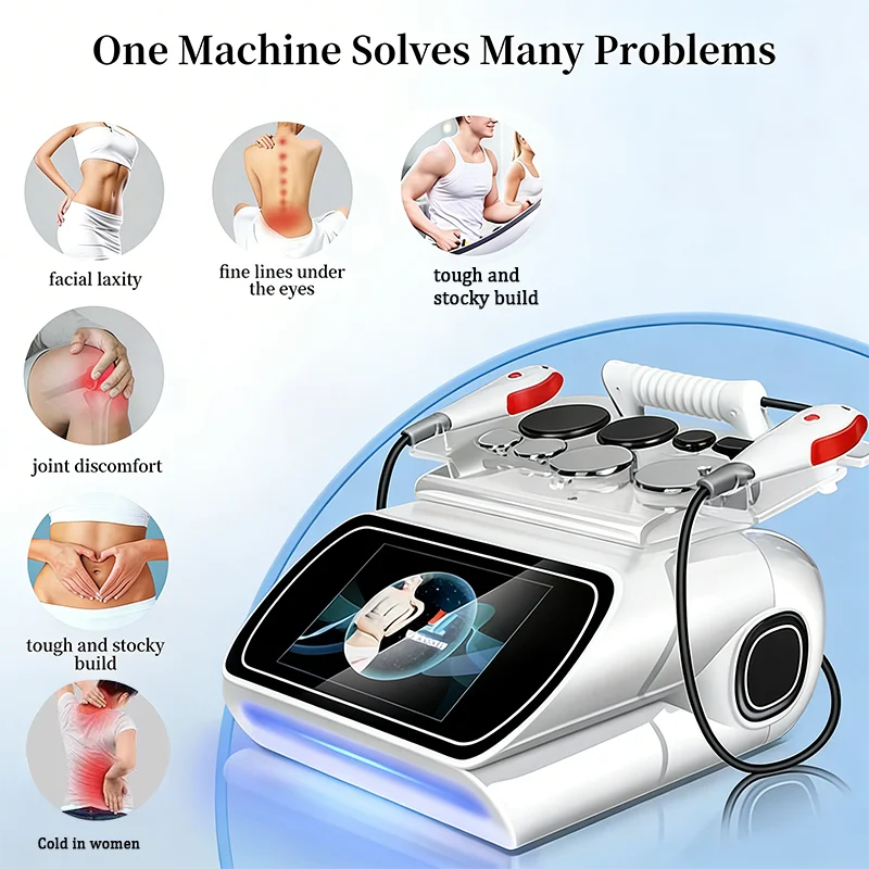 448K RF Beauty Machine Slimming Cellulite Massager Device  CAP RES Probes Deep Heat Physio Skin Care Therapy Beauty Machine