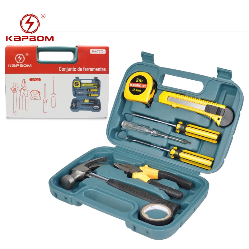 Kit de ferramentas de hardware kit carro casa torno chave chave chave chave combinação ferramenta kit 9in1