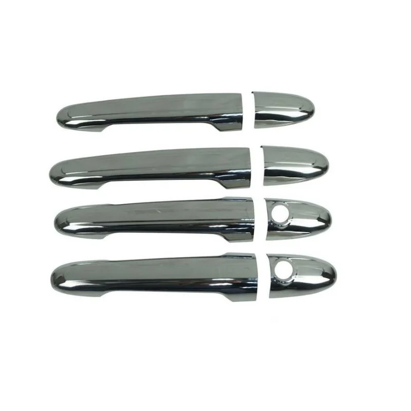 Chrome Door Handle Set 4 Pieces Stainless Steel Chrome Shape For Mercedes Sprinter W901 Vw Crafter 1998-2006