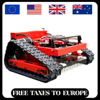 Lawn Mower 550mm Grass Cutting Machine Gasoline Mower with Remote Control for Garden Lawns Green Belts Orchards No Covering Part