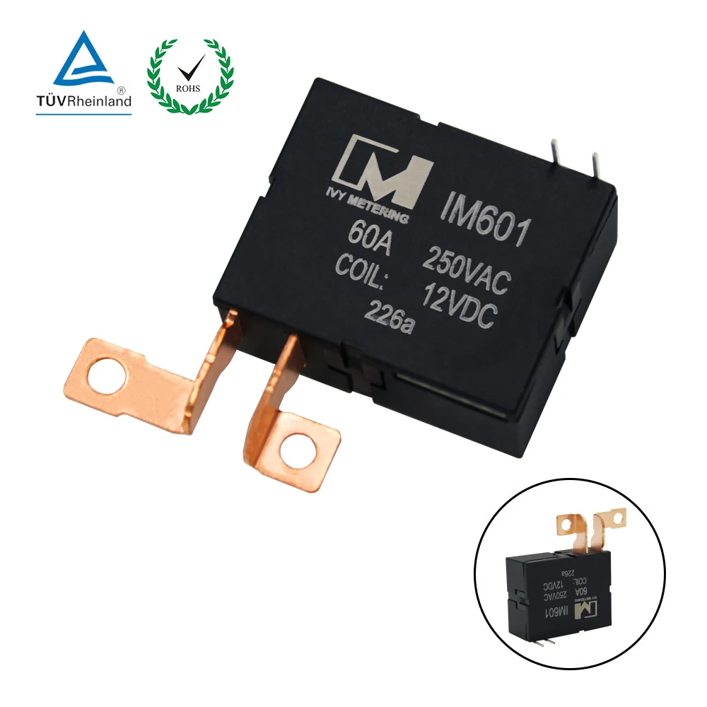 TUV IEC62055-31 Certified Smart Meter Bistable Power Relais 60A 12V Control SPST NO Latching Relay