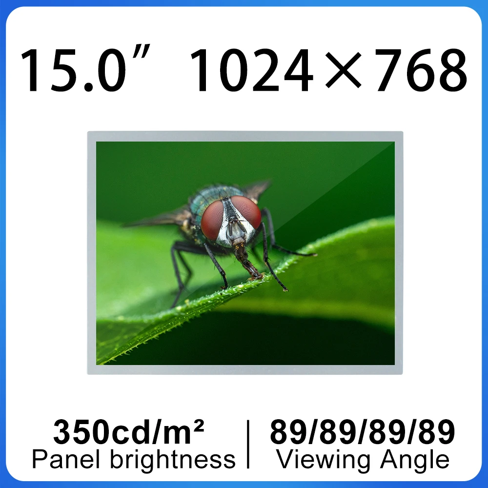 

15 Inch Lcd Screen Panel 30 Pins EDP DV150X0M-N12 TFT LCD Display 1024(RGB)×768 Resolution