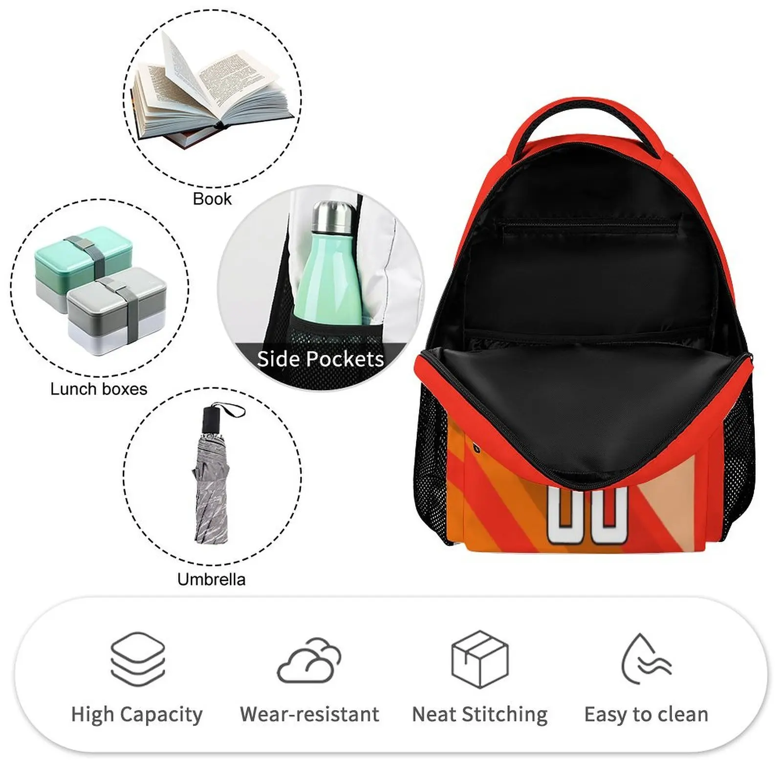 Custom Netherlands Backpack with Name Number, Kids Soccer National Team Style Dutch School Bag, Travel Daypack Teens Gift