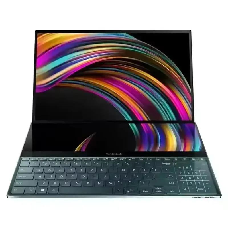 INSTANT DELIVERY A-ASUS ZenBook Pro Duo UX581 Laptop 15.6 4K UHD NanoEdge Touch Display Intel Core i9-10980HK 64GB RAM 1TB SSD