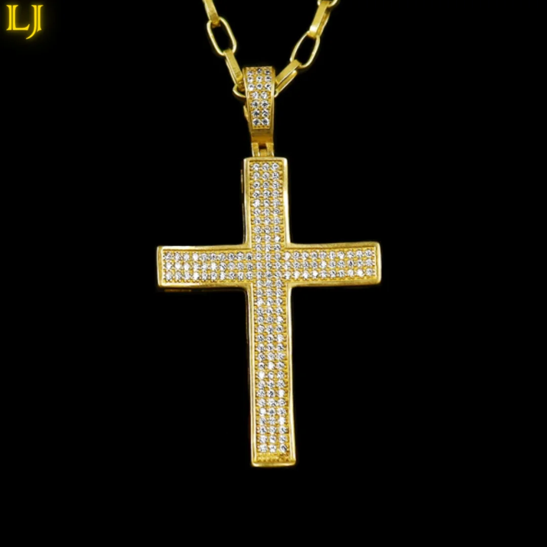 Ancient Currency Crucifix Cross Cross Crucifix Jesus-Gold plated semi-jewelry ever again! Meet Nordic Gold-Guarantee