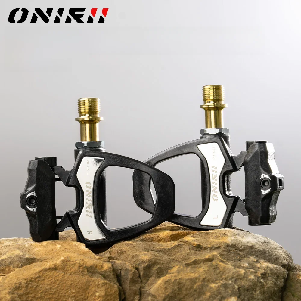 AliExpress ONIRII Road Bike Carbon Lock Pedals PD-06 Bicycle SPD Self-Locking Steel/Titanium 6 Degree Pedal