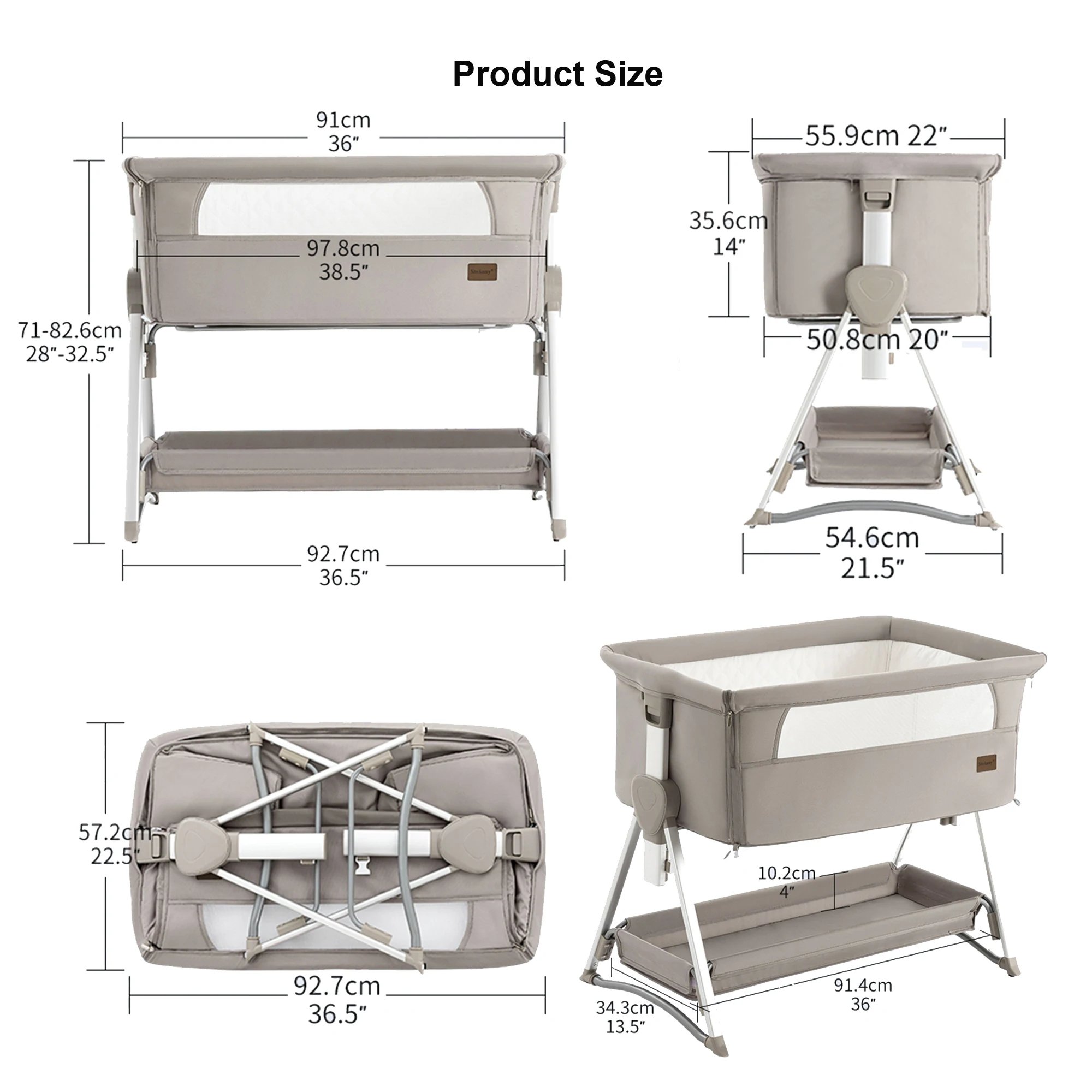 Culla a dondolo Spedizione gratuita Baby accanto al letto Culla pieghevole rosa per neonato Culla portatile per neonato Co-sleeper 0-6M