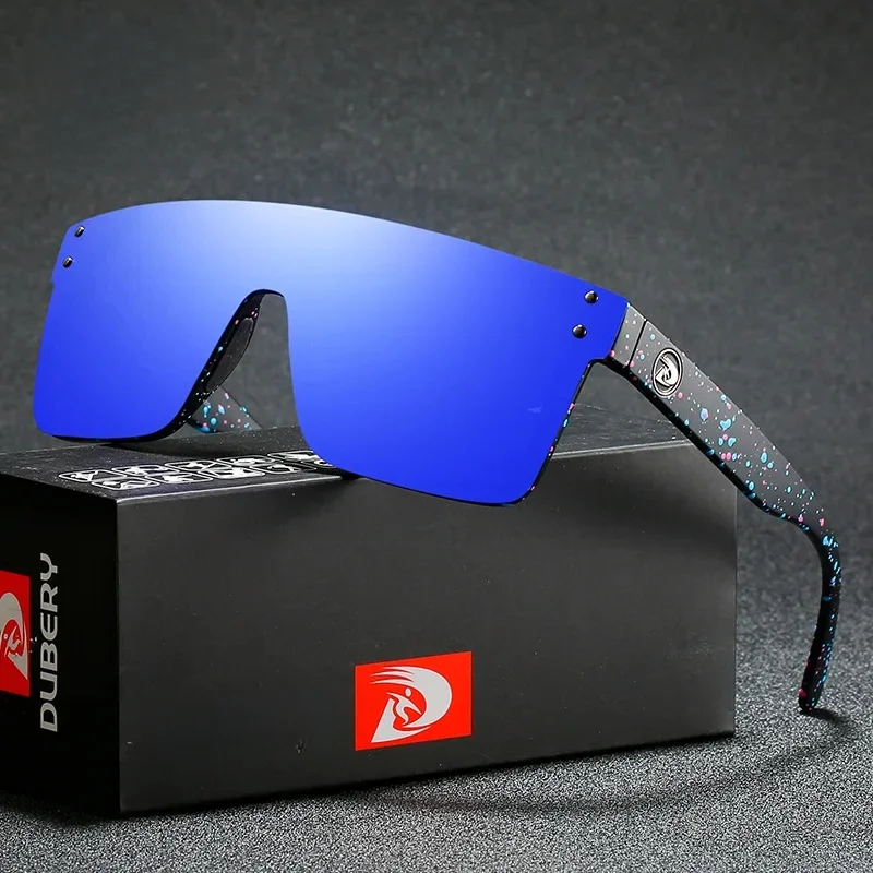 AliExpress DUBERY New Polarized Sports Sunglasses Trend Outdoor Cycling Sunglasses for Men Women Conjoined Lens Sunglasses UV Protection